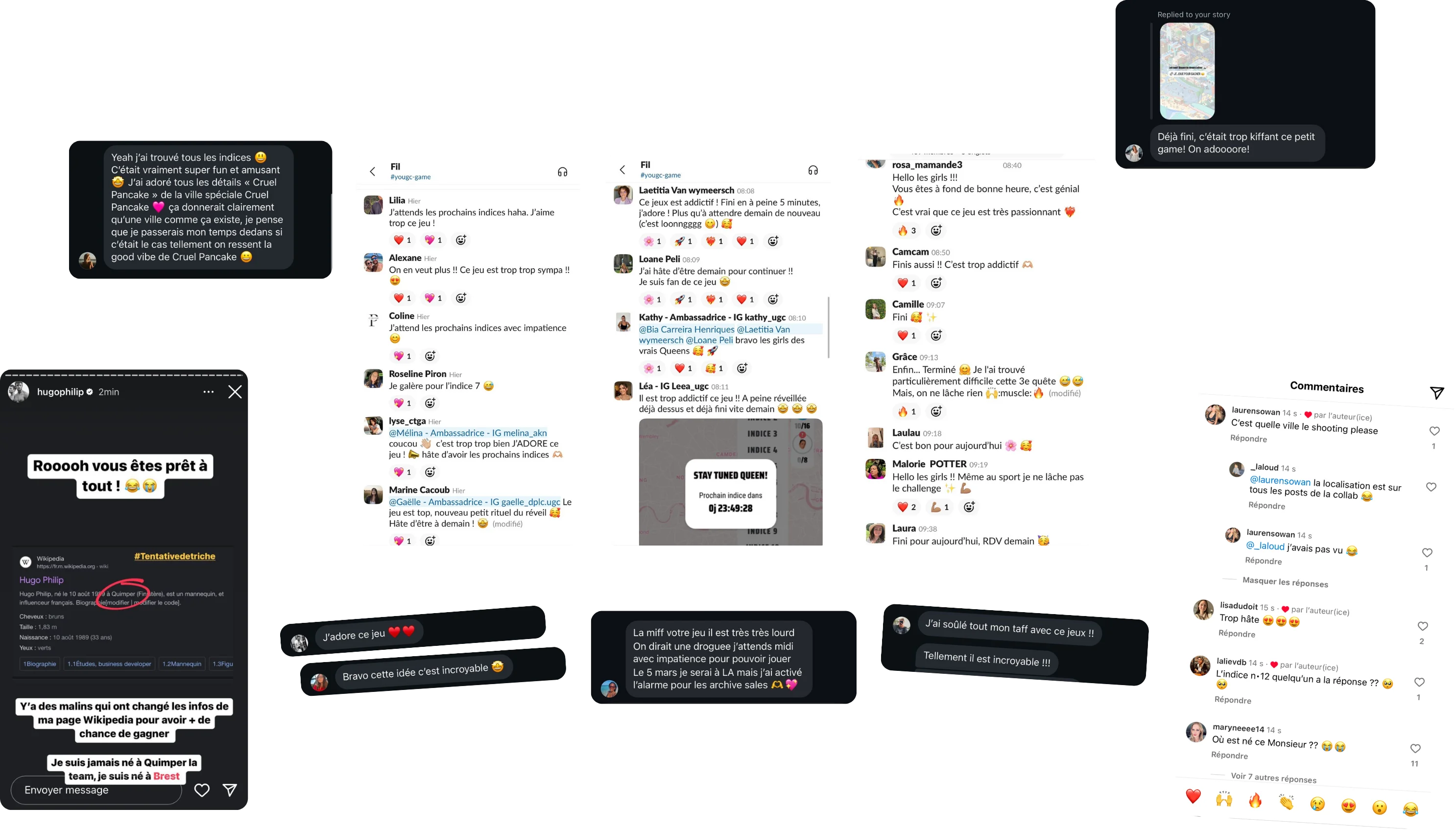 Player reactions